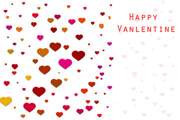 Valentine card with flying heart isolate on white or blue background 