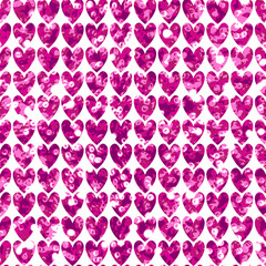 shiny seamless pattern wallpaper with hearts