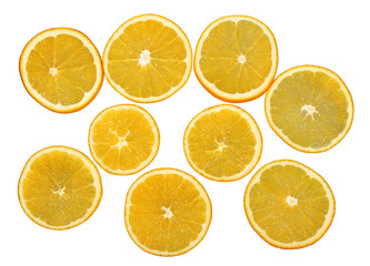 Fototapeta premium Fresh orange fruits slices