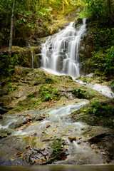 Beautiful of Ton Sai Waterfall at Phuket province Thailand.