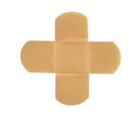 Medical patch isolated on white