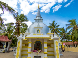Stupa Dagoba at Nagadeepa Nainativu Buddhist Temple