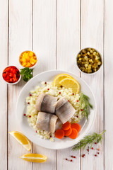 Marinated herring fillets 