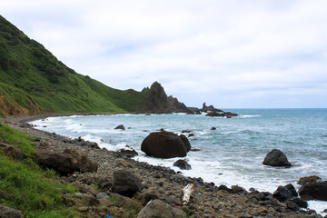 Cape Kamui is located in Shakotan, Hokkaido, Japan. It is also known as Kamui Misaki in Japanese. ...