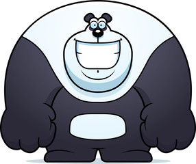 Cartoon Panda Smiling