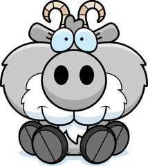 Cartoon Goat Sitting