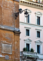 Fototapeta na wymiar Roman balconies