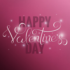 Valentines Day typography