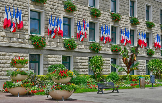 Duclair, France - june 22 2016 : city hall