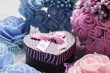 Gift set for a romantic evening on Valentine's Day