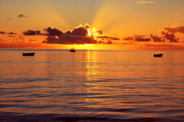 Naklejka premium Sonnenuntergang