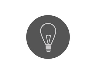 Vector flat modern lightbulb icon