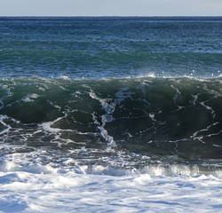 detail of a storm in arenzano