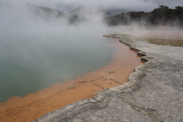 Geothermal wonder - volcanic crater lake