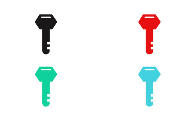Vector colorful set of keys icons