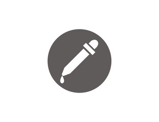 Vector modern flat pipette symbol icon