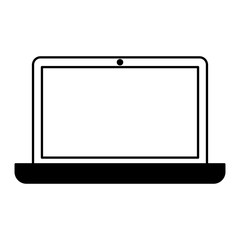 laptop computer isolated icon vector illustration design
