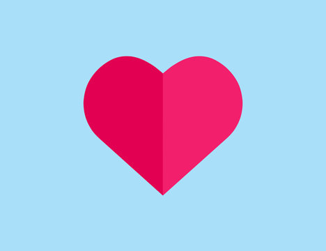 Vector colorful modern heart symbol icon