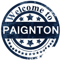 Paignton stamp on white background