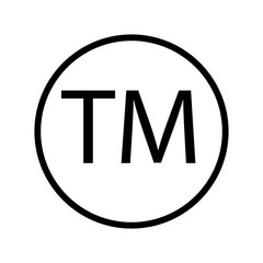 tm - vector icon - obrazy, fototapety, plakaty