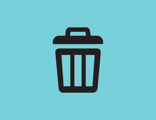 Vector modern trash garbage icon