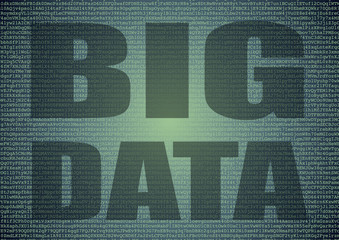 big data extraction over a background of letters and numbers