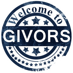 givors stamp on white background