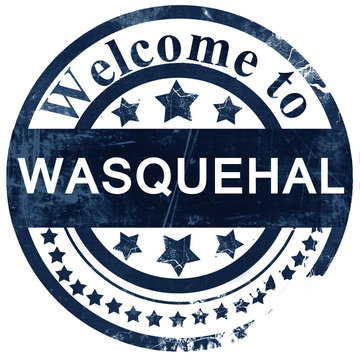 wasquehal stamp on white background
