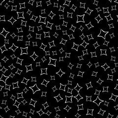 Obraz premium Abstract seamless pattern for girls, boys, clothes. Creative vector background with stars, pillow on multicolored background.Funny wallpaper for textile and fabric. Fashion style. Colorful bright.
