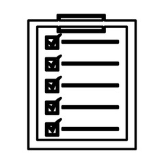checklist clipboard isolated icon vector illustration design