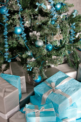 Christmas tree and gifts
