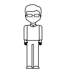 businessman avatar character icon vector illustration design