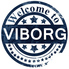 Viborg stamp on white background