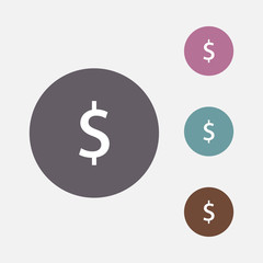 Obraz premium dollar sign vector icon