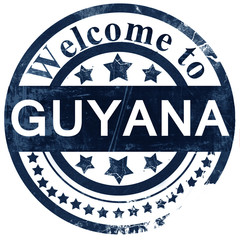 Guyana stamp on white background