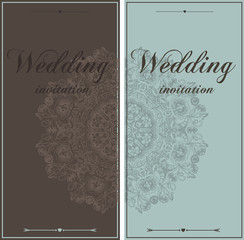 Wedding card flyer pages ornament vector illustration.