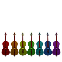 cello musical instrument 3d illustration © Deanora