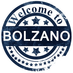 Bolzano stamp on white background