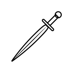 sword icon vector, flat design best vector icon