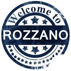 Rozzano stamp on white background