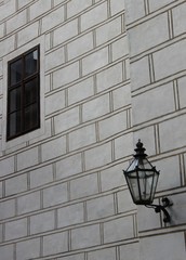 Wall of chateau Trebon