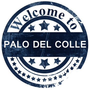 Palo del colle stamp on white background