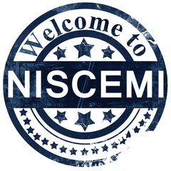 Niscemi stamp on white background