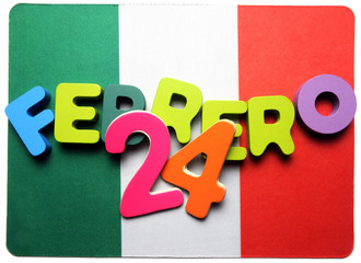 24 de febrero Día de la Bandera , día dedicado al Lábaro Patrio 