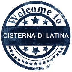 Cisterna di latina stamp on white background - obrazy, fototapety, plakaty