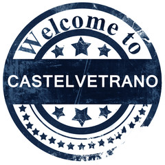 Castelvetrano stamp on white background