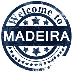 Madeira stamp on white background