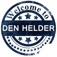 Den helder stamp on white background