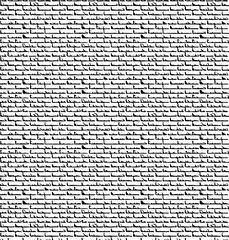 Black bricks-overlapping vector pattern