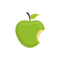 Delicious apple fruit icon vector illustration graphic design